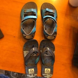 Two pairs of boys sandals